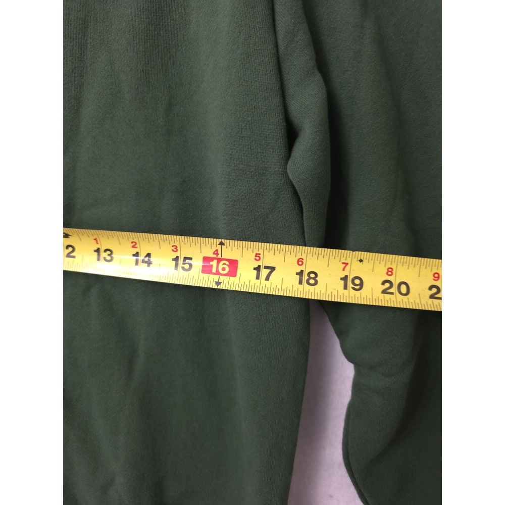 Deus Design Regular Fit Style Organic Cotton Hillside Green Size M Crew Sweater - Picture 8 of 8